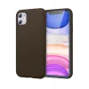 Newface iPhone 11 Kılıf First Silikon - Kahverengi