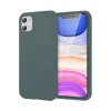 Newface iPhone 11 Kılıf First Silikon - Koyu Yeşil