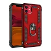 Newface iPhone 11 Kılıf Sofya Yüzüklü Silikon Kapak - Kırmızı