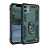 Newface iPhone 11 Kılıf Sofya Yüzüklü Silikon Kapak - Yeşil