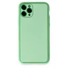 Newface iPhone 11 Pro Kılıf Coco Deri Silikon Kapak - Açık Yeşil