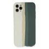 Newface iPhone 11 Pro Kılıf Ebruli Lansman Silikon - Beyaz-Gri