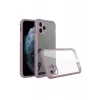 Newface iPhone 11 Pro Kılıf Miami Şeffaf Silikon - Açık Mor