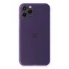 Newface iPhone 11 Pro Kılıf PP Ultra İnce Kapak - Mor