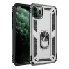 Newface iPhone 11 Pro Kılıf Sofya Yüzüklü Silikon Kapak - Gümüş
