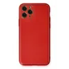 Newface iPhone 11 Pro Max Kılıf Coco Deri Silikon Kapak - Kırmızı