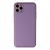 Newface iPhone 11 Pro Max Kılıf Coco Deri Silikon Kapak - Lila