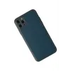 Newface iPhone 11 Pro Max Kılıf Coco Deri Silikon Kapak - Mavi