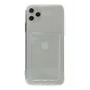 Newface iPhone 11 Pro Max Kılıf Kart Şeffaf Silikon - Şeffaf