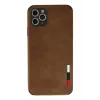 Newface Apple iPhone 11 Pro Max Kılıf Loop Deri Silikon - Kahverengi