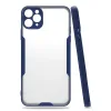 Newface iPhone 11 Pro Max Kılıf Platin Silikon - Lacivert