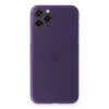 Newface iPhone 11 Pro Max Kılıf PP Ultra İnce Kapak - Mor