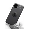 Newface iPhone 11 Pro Max Kılıf Range Yüzüklü Silikon - Siyah-Kırmızı