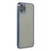 Newface iPhone 11 Pro Max Kılıf Razer Lensli Silikon - Açık Mavi