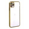 Newface iPhone 11 Pro Max Kılıf Razer Lensli Silikon - Gold