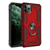 Newface iPhone 11 Pro Max Kılıf Sofya Yüzüklü Silikon Kapak - Kırmızı