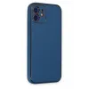 Newface iPhone 12 Kılıf Coco Deri Silikon Kapak - Açık Mavi