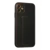Newface iPhone 12 Kılıf Coco Deri Standlı Kapak - Siyah