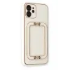 Newface iPhone 12 Kılıf Coco Elit Kapak - Beyaz