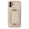 Newface iPhone 12 Kılıf Coco Elit Kapak - Gold