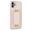 Newface iPhone 12 Kılıf Coco Elit Kapak - Pudra