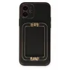 Newface iPhone 12 Kılıf Coco Elit Kapak - Siyah
