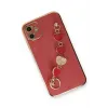 Newface iPhone 12 Kılıf Esila Silikon - Kırmızı