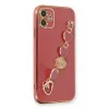 Newface iPhone 12 Kılıf Esila Silikon - Kırmızı