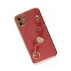 Newface iPhone 12 Kılıf Esila Silikon - Kırmızı