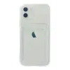 Newface iPhone 12 Kılıf Kart Şeffaf Silikon - Şeffaf