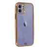 Newface iPhone 12 Kılıf Liva Taşlı Silikon - Pembe