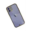 Newface iPhone 12 Kılıf Liva Taşlı Silikon - Siyah
