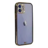 Newface iPhone 12 Kılıf Liva Taşlı Silikon - Siyah