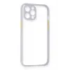 Newface iPhone 12 Kılıf Miami Şeffaf Silikon - Lila