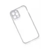 Newface iPhone 12 Kılıf Miami Şeffaf Silikon - Lila