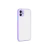 Newface Apple iPhone 12 Kılıf Montreal Silikon Kapak - Mor