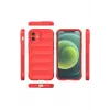 Newface iPhone 12 Kılıf Optimum Silikon - Kırmızı