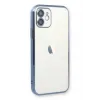 Newface iPhone 12 Kılıf Razer Lensli Silikon - Açık Mavi