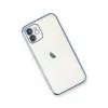 Newface iPhone 12 Kılıf Razer Lensli Silikon - Açık Mavi