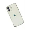 Newface iPhone 12 Kılıf Razer Lensli Silikon - Gümüş