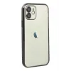 Newface iPhone 12 Kılıf Razer Lensli Silikon - Siyah