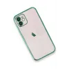 Newface iPhone 12 Kılıf Razer Lensli Silikon - Yeşil