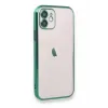 Newface iPhone 12 Kılıf Razer Lensli Silikon - Yeşil