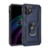 Newface iPhone 12 Kılıf Sofya Yüzüklü Silikon Kapak - Lacivert
