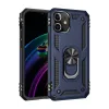 Newface iPhone 12 Kılıf Sofya Yüzüklü Silikon Kapak - Lacivert