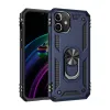 Newface iPhone 12 Kılıf Sofya Yüzüklü Silikon Kapak - Lacivert