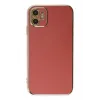 Newface iPhone 12 Kılıf Volet Silikon - Kırmızı