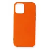 Newface iPhone 12 Mini Kılıf First Silikon - Turuncu