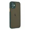 Newface iPhone 12 Mini Kılıf Montreal Silikon Kapak - Yeşil