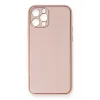 Newface iPhone 12 Pro Kılıf Coco Deri Silikon Kapak - Pembe